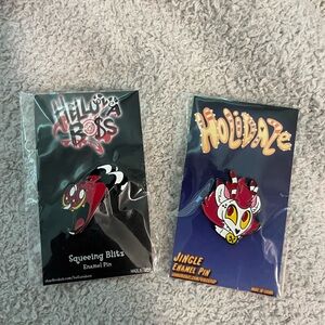 Helluva Boss and Holidaze Enamel Pins